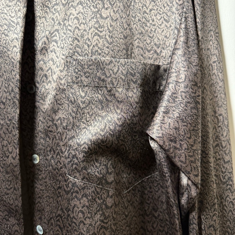 Dior Metallic Gray Patterned Shirt Jacket - image 6